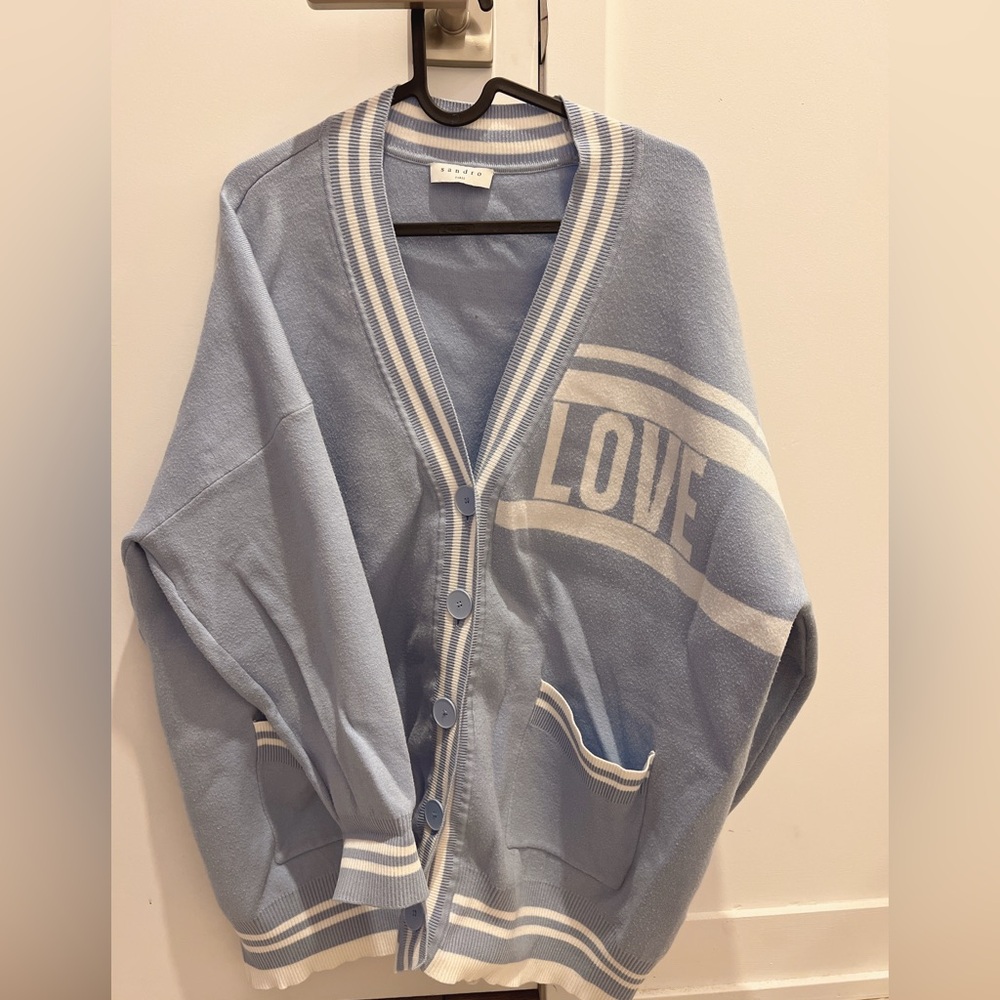 Sandro light blue sweater